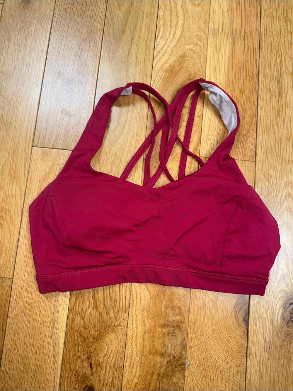 Women's Lululemon Sports Bra - Crimson